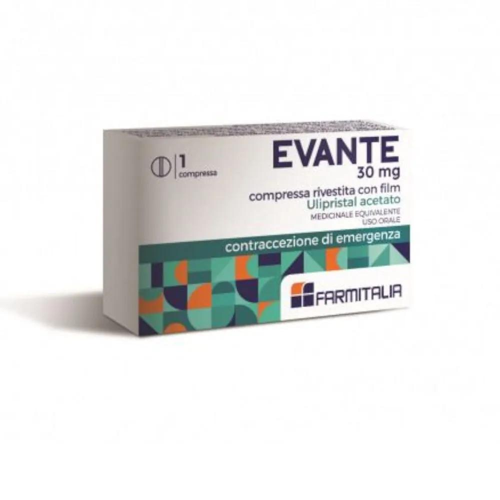 Evante 30 mg Contraccettivo d’emergenza 1 Compressa