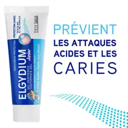 Elgydium Bébé & Enfant Protection Caries Dentifrice Junior 7-12 ans Goût Bubble 50ml