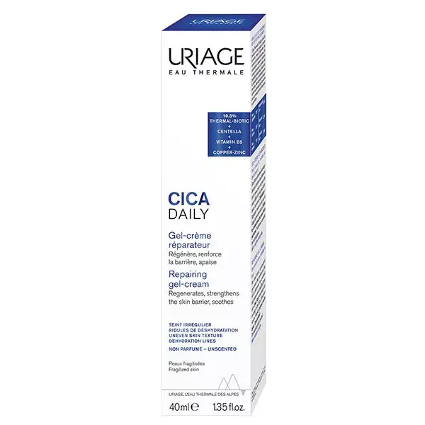 Uriage Bariéderm-Cica Daily Gel-Crème Hydratant Peaux Fragiles 40ml