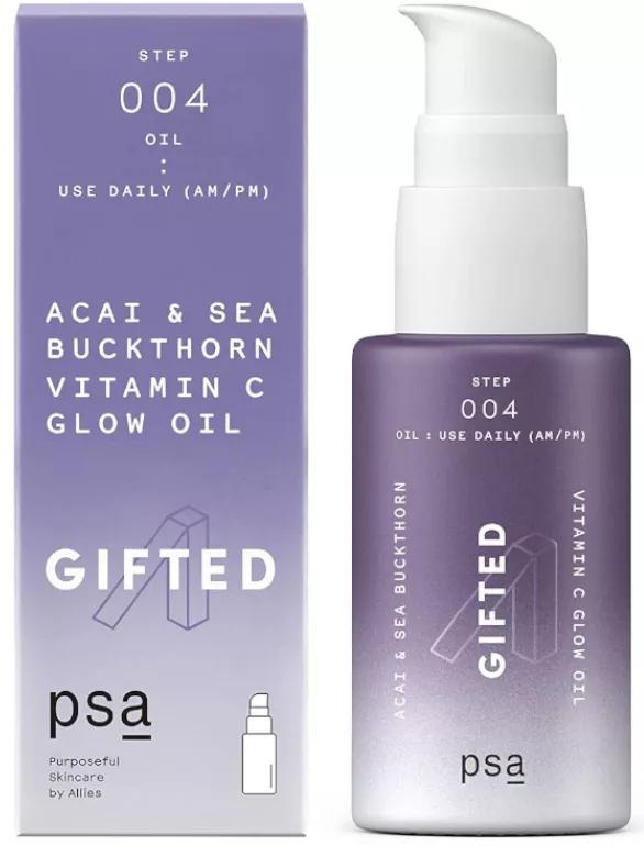 PSA Skin Gifted Olio Illuminante con Vitamina C di Acai e Olio di Oliva Spinoso 15 ml