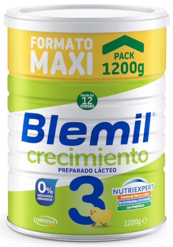 Blemil Plus 3 Crecimiento - Preparado lácteo para bebés a partir de 12  meses - 800g : : Alimentación y bebidas