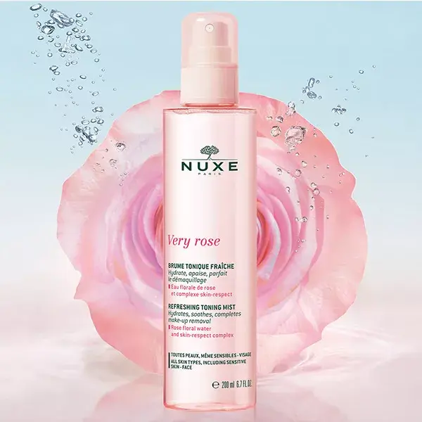 Nuxe Very Rose Spray Tonificante Fresco Tutti i Tipi di Pelli 200ml