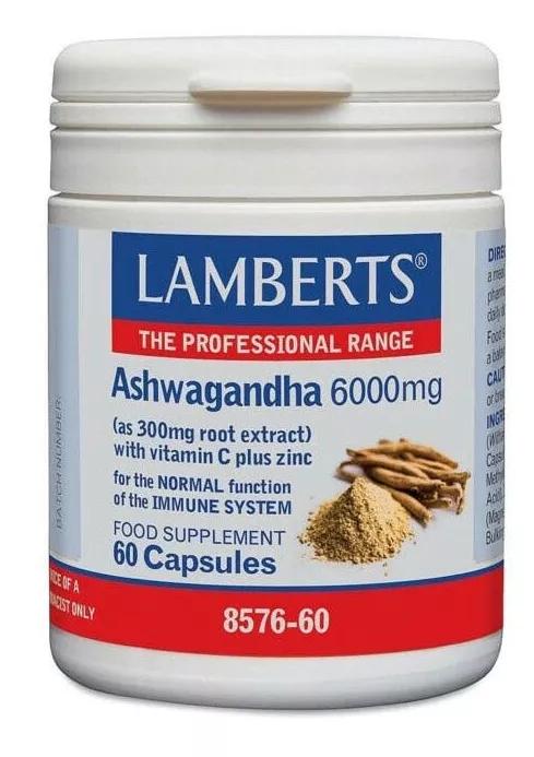 Lamberts Ashwagandha 6000 mg 60 Cápsulas