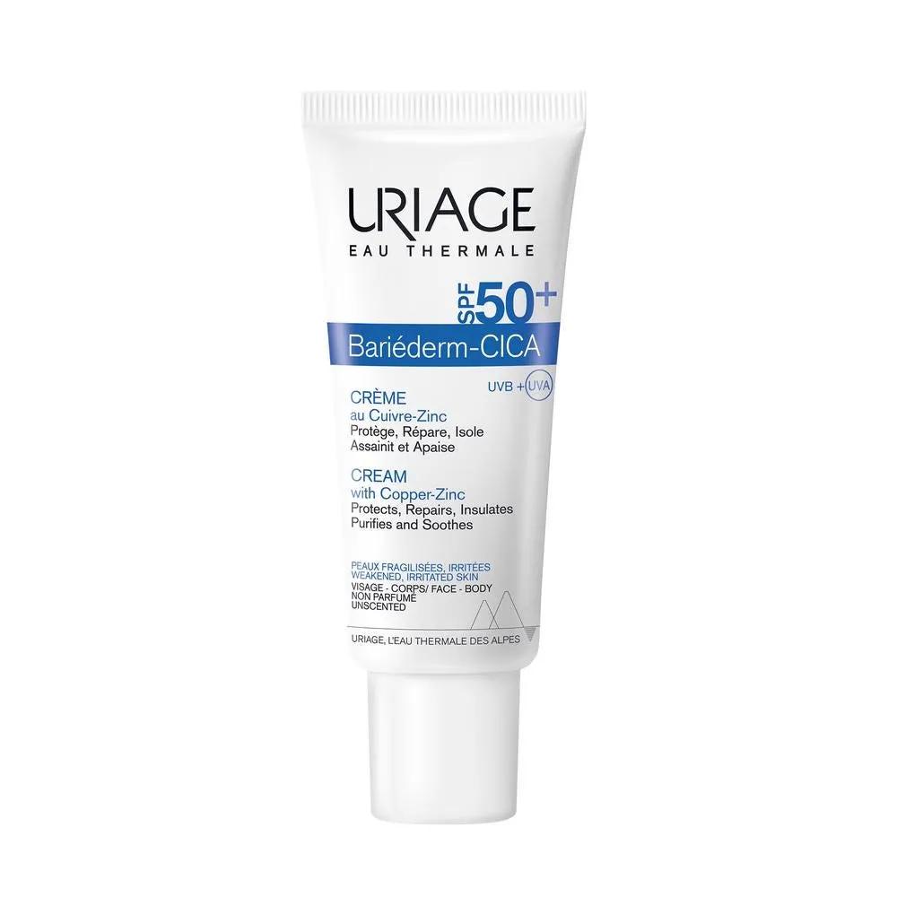 Uriage Bariéderm Cica-Crema SPF 50+ Con Cu-Zu Pelle Arrossata 40 ml