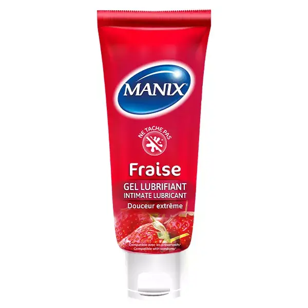 Manix Strawberry Lubricant Gel 80ml 