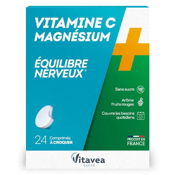 Nutrisanté vitamina C + magnesio 24 tabletas masticables