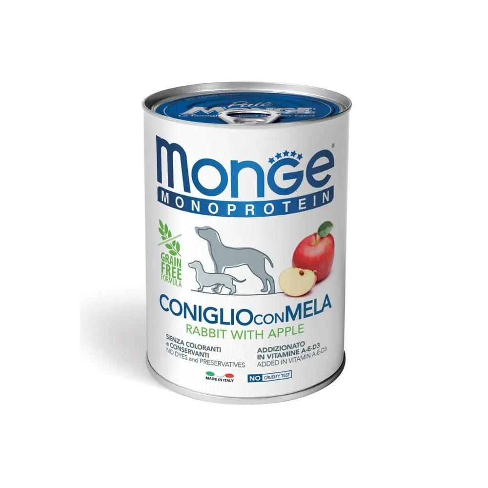 Monge Monoprotein Coniglio E Mela Cibo Umido Per Cani Adulti 400G