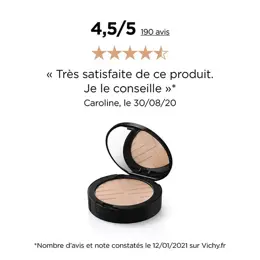 Vichy Dermablend Covermatte Poudre Compacte N°25 Nude 9,5g