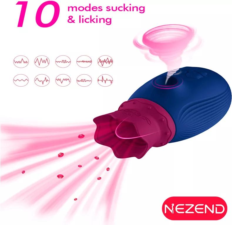 Nezend Crown Sucking & Licking Vibrador