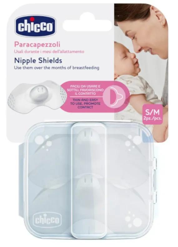 Chicco SkinToSkin Silicone Nipple Protect Size S/M 2 units