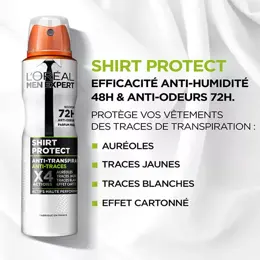 L'Oréal Men Expert Shirt Protect Déodorant Spray Anti-traces 150ml