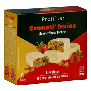 Protifast Barretta Crousti'Fragola 7 barrette