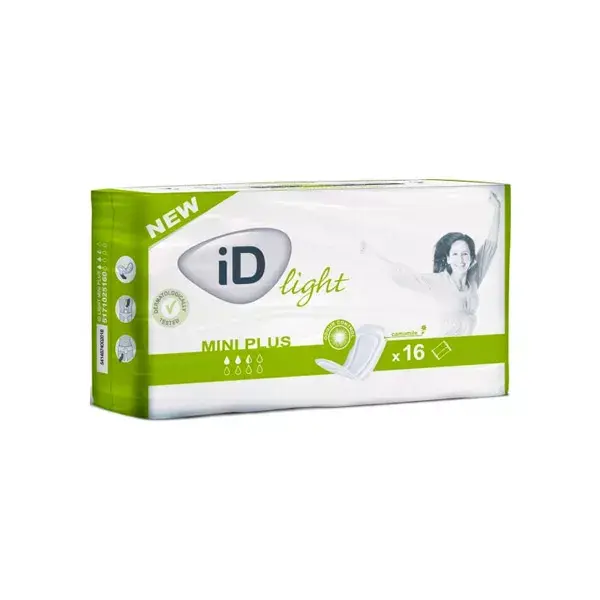 L&R iD Light Protection Anatomique Mini Plus 2,5 Gouttes 25,7 x 9,2cm 16 unités