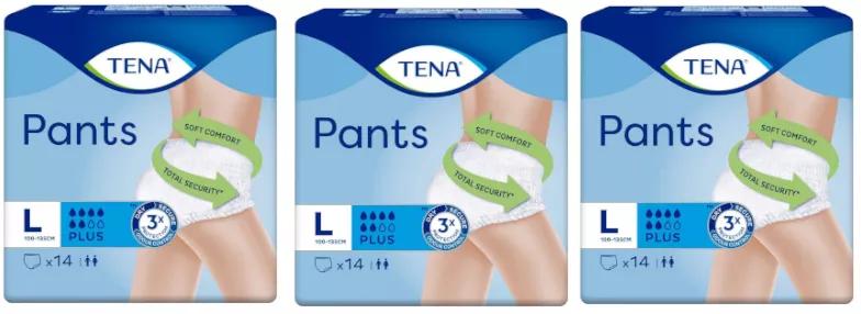 TENA Pants Plus Large Unisex 3x14 unità