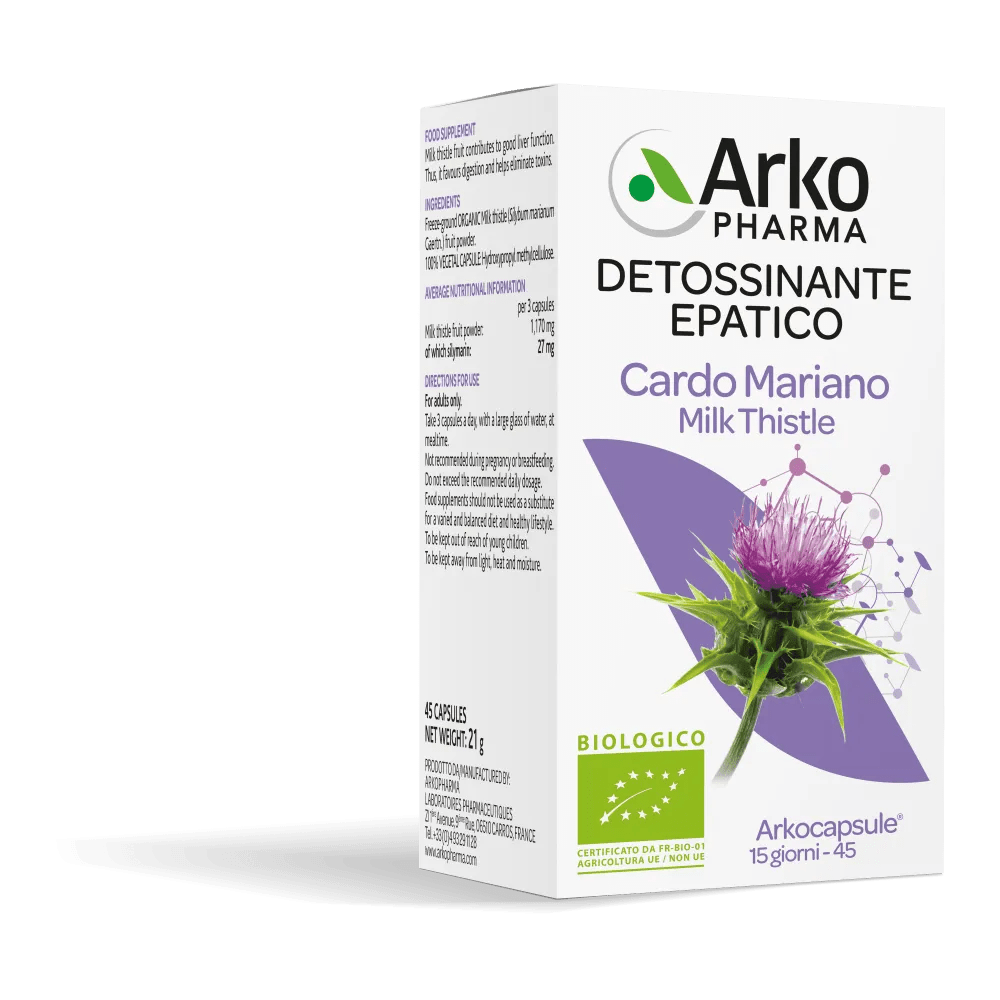 Akocapsule Cardo Mariano Bio Integratore Fegato 45 Capsule