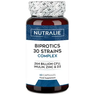 Nutralie Probioticos 30 Cepas 264 billones UFC Biprotics 60 Cápsulas
