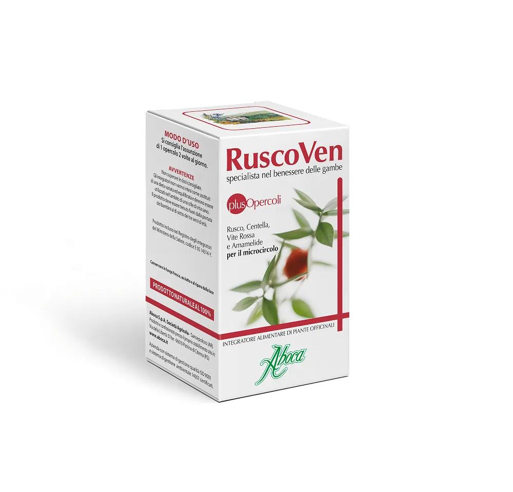 Aboca Ruscoven Plus Integratore Gambe Pesanti 50 Opercoli