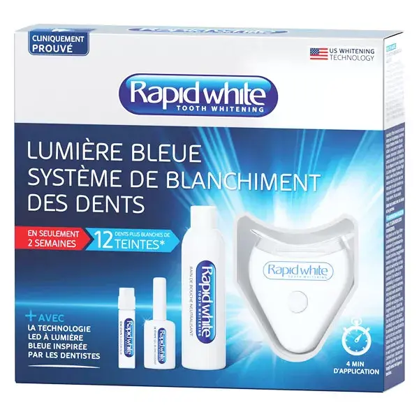 RapidWhite luce blu sistema di sbiancamento dei denti di 2 ore