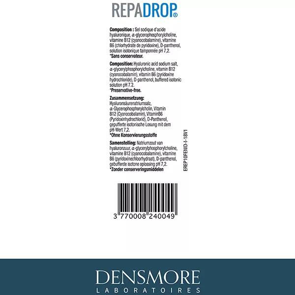 Densmore Repadrop - Molestias Oculares - Solución Oftálmica 10ml