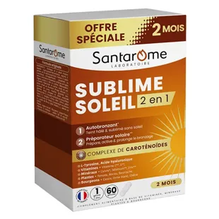 Santarome - Autoabbronzante e protezione solare - Offerta 2 mesi - 60 capsule