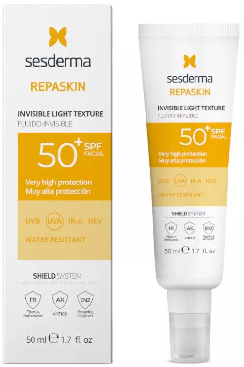 Sesderma Repaskin Invisible Fluid Sunscream Zonnebrandcrème SPF50 + 50ml