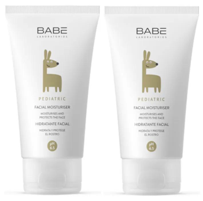 Crème hydratante pour le visage pédiatrique Babe 2x50 ml