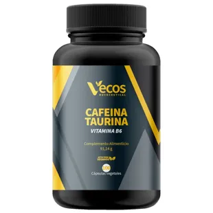 Vecos Nucoceutical Caffeine 300 mg Taurine 100 VegCaps
