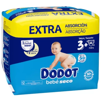 Bebé-Seco pañales de 6 a 10 kg talla 3 caja 176 unidades · DODOT ·  Supermercado El Corte Inglés El Corte Inglés