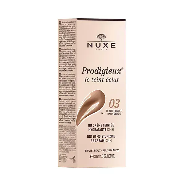 Nuxe Prodigieux® Le Teint Éclat BB Crème Teintée Hydratante 24h Teinte Foncée 30ml