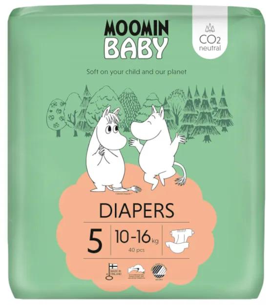 Pannolini per bambini Moomin taglia 5 (10-16 kg) 40 unità