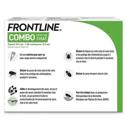 Frontline Combo Chats et Furets 3 pipettes