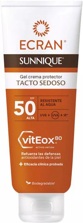 Ecran Sunnique Gel Crème Protecteur Toucher Soyeux SPF50 250 ml