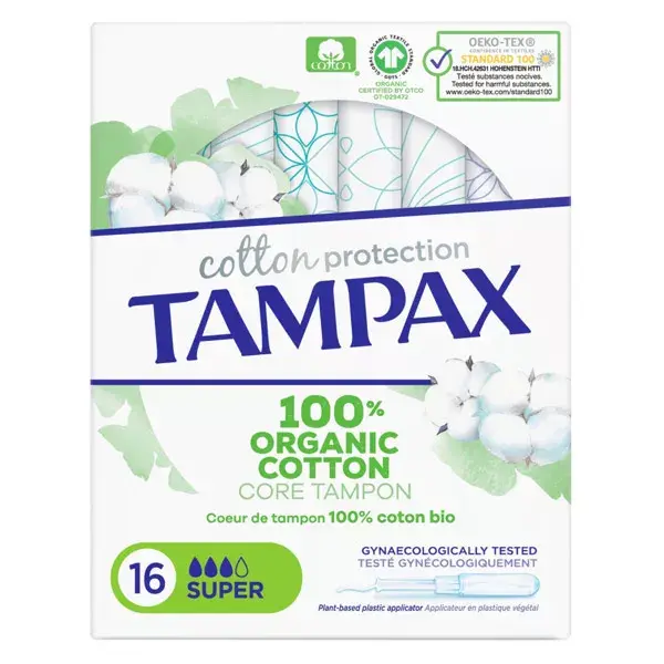 Tampax Cotton Potección Super 16 unidades