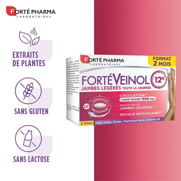 Forté Pharma Fortéveinol Heavy Leg Supplement Tablets x 60 