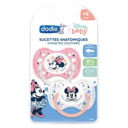 Dodie Sucette Anatomique +6m Minnie Lot de 2