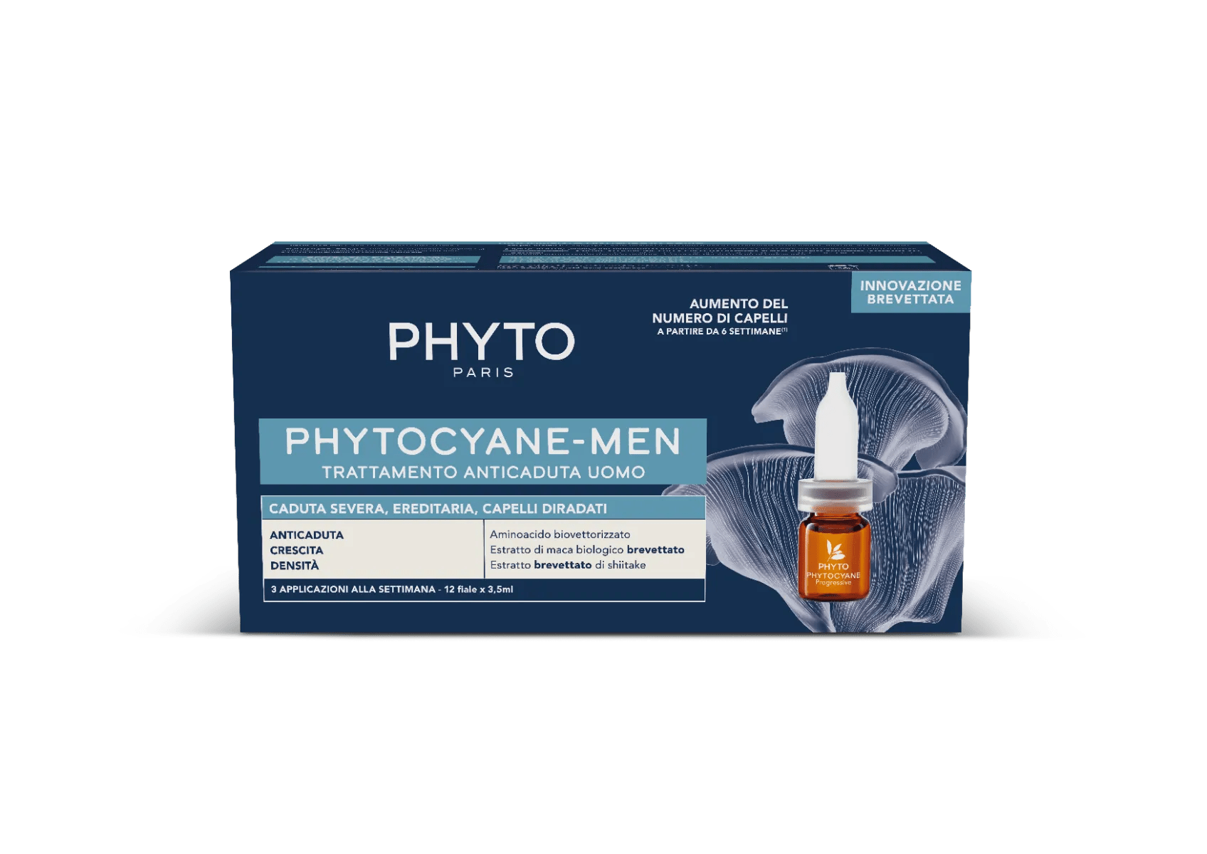 Phyto Phytocyane Fiale Anti-Caduta Severa Dei Capelli - Uomo 12x3,5 ml