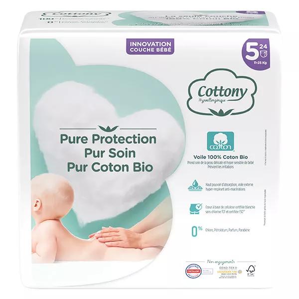 Cottony Pañales Bebé Talla 5 11-25 kg 24 Unidades