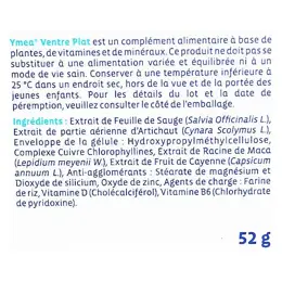 Ymea Ménopause Bouffées de Chaleur et Ventre Plat 128 Gélules