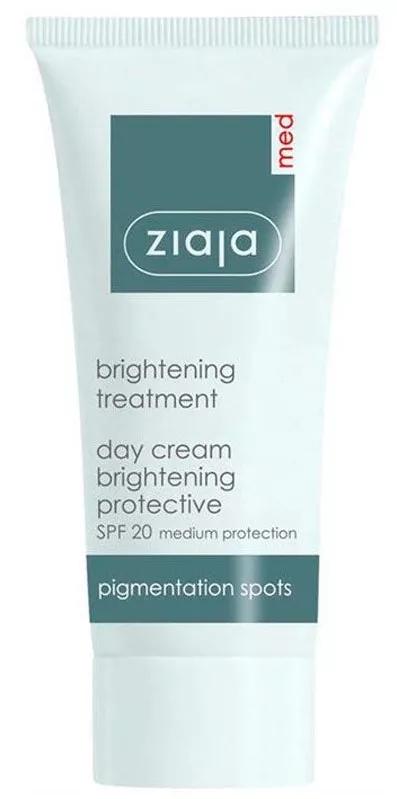 Schützende aufhellende Tagescreme SPF20 Ziaja Med 50ml