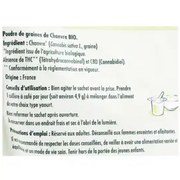 Superdiet Poudre de Graines de Chanvre 200g