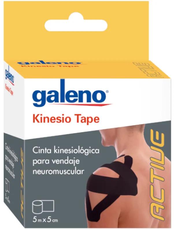 Galeno Kinesio Tape Noir 5 m x 5 cm