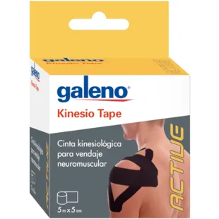 Galeno Kinesio Tape Schwarz 5m x 5cm