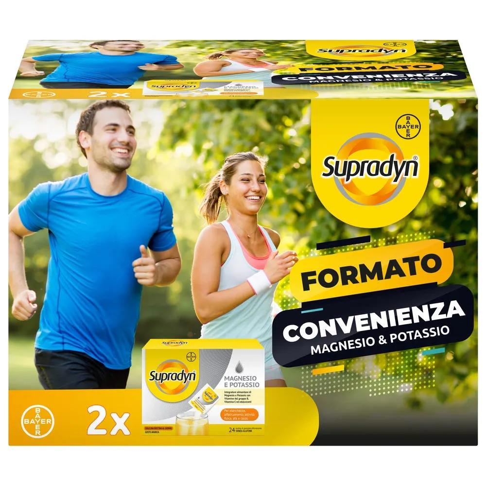 Supradyn Magnesio e Potassio, Integratore Edizione Limitata, con Vitamine B, Vitamina C e Minerali 24 + 24 Bustine