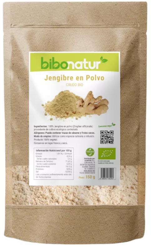 Bibonatur Biologisch Rauwe Gemberpoeder 150 gr