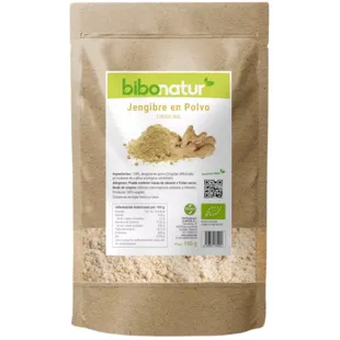 Bibonatur Gengibre Cru Orgânico em Pó 150 gr