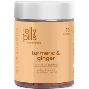 Jelly Pills Curcuma et Gingembre Saveur Orange 70 Gummies