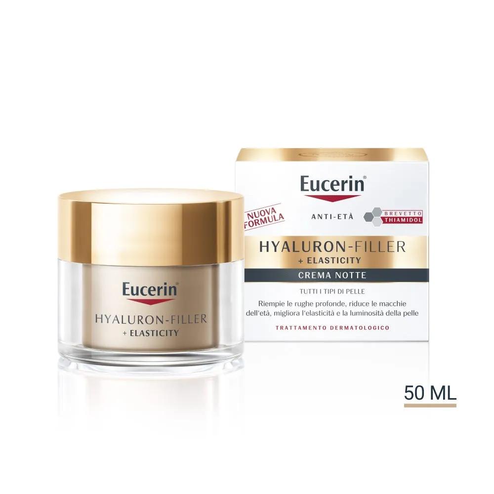 Eucerin Hyaluron-Filler+Elasticity Crema Notte Viso Anti-età 50 ml