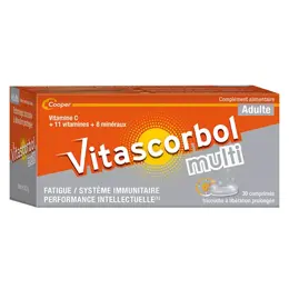 Vitascorbol Multi Adulte 30 comprimés