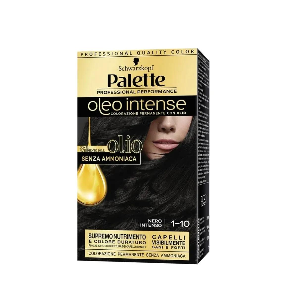 Schwarzkopf Palette Oleo Intense Colorazione Permanente 1-10 Nero Intenso 173 g