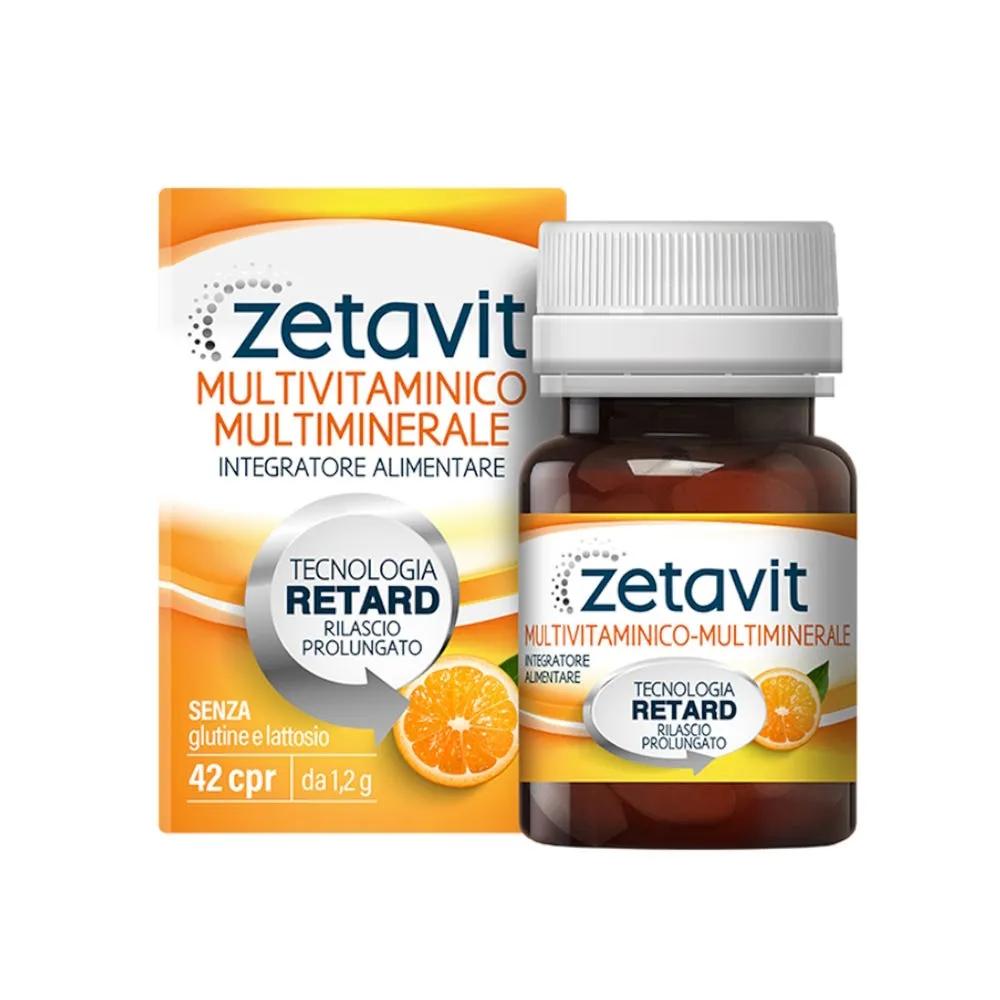 Zetavit Multivitaminico Multiminerale Integratore Per Stanchezza e Affaticamento 42 Compresse